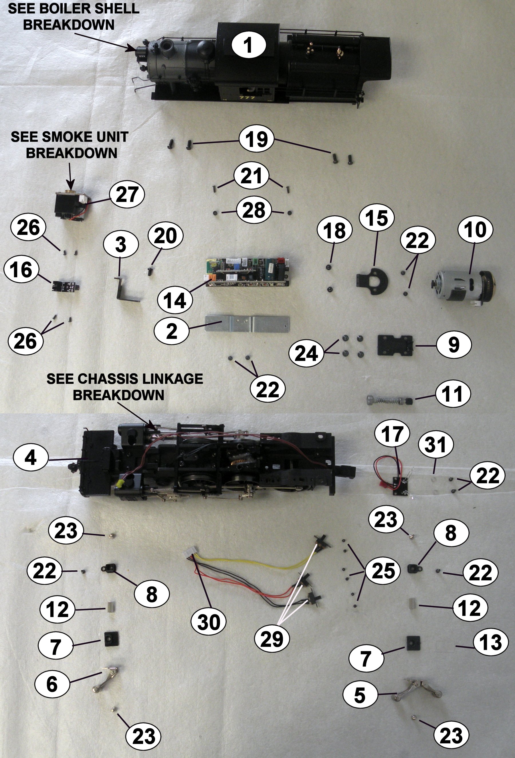Erie LionChief Plus 4-6-0 Camelback #861 LOCO ONLY - 6802418001